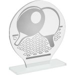 Skleněná ping pongová trofej - CR20237