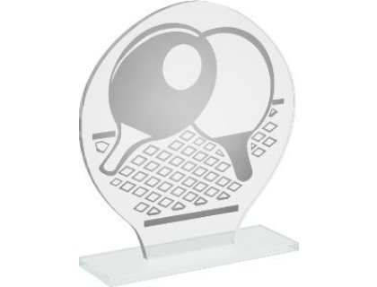 Skleněná ping pongová trofej - CR20237