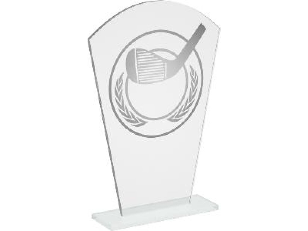 Skleněná golfová trofej - CR20236
