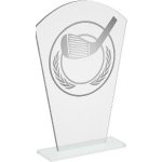 Skleněná golfová trofej - CR20236
