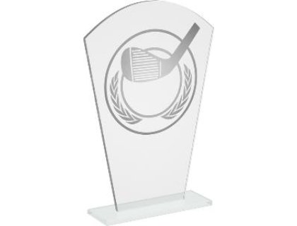 Skleněná golfová trofej - CR20236