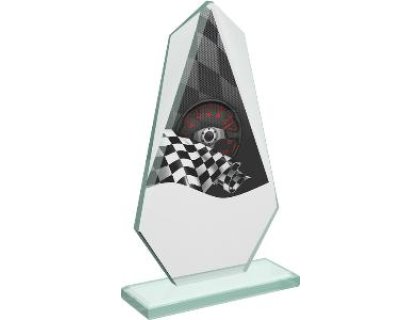 Motoristická skleněná trofej - CRT20008M11