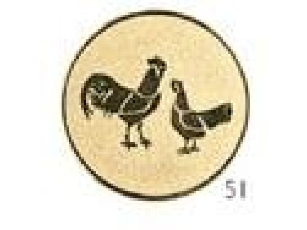 Emblém kur domácí - E088