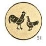 Emblém kur domácí - E088