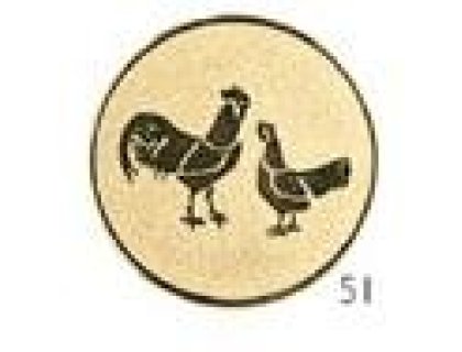 Emblém kur domácí - E088