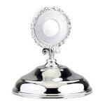 Poklice stříbrná  s držákem - PO0002