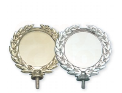 Držák na emblém - stříbrný